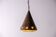 Nanny Still Copper Glass Brutalist Cone Pendant, RAAK, 1960s