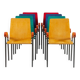Suite de 8 chaises Pigalle par Caramia pour XO, 1990