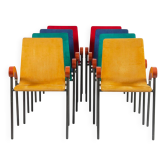 Set of 8 Pigalle chairs by Caramia for XO, 1990