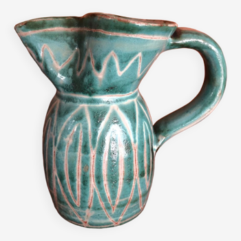Pitcher vase Robert Picault ceramic Vallauris 1950