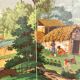 20th Century Four Panel Wallpaper Screen from Zuber, 1940s