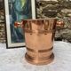 Vintage champagne bucket in genuine copper and stainless steel.