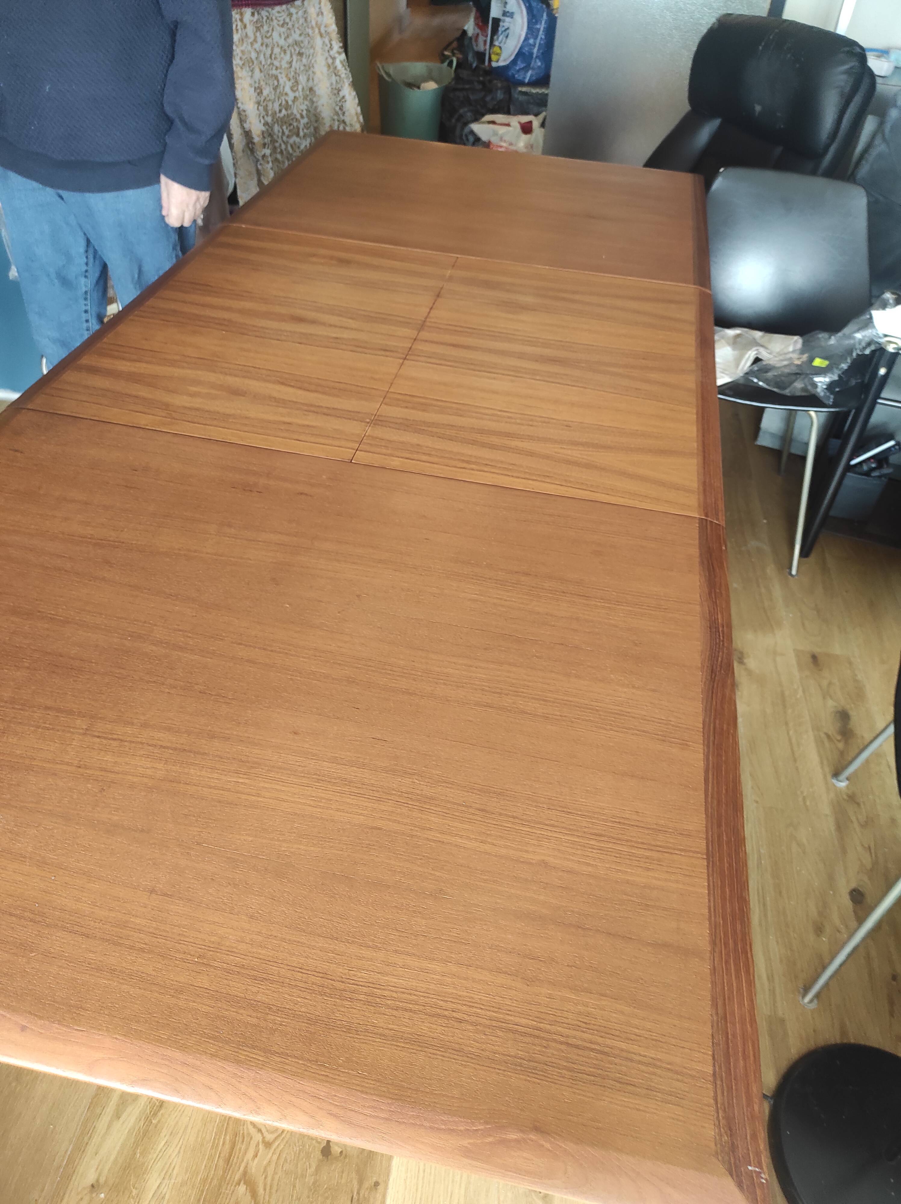 Solid teak table Roche Bobois