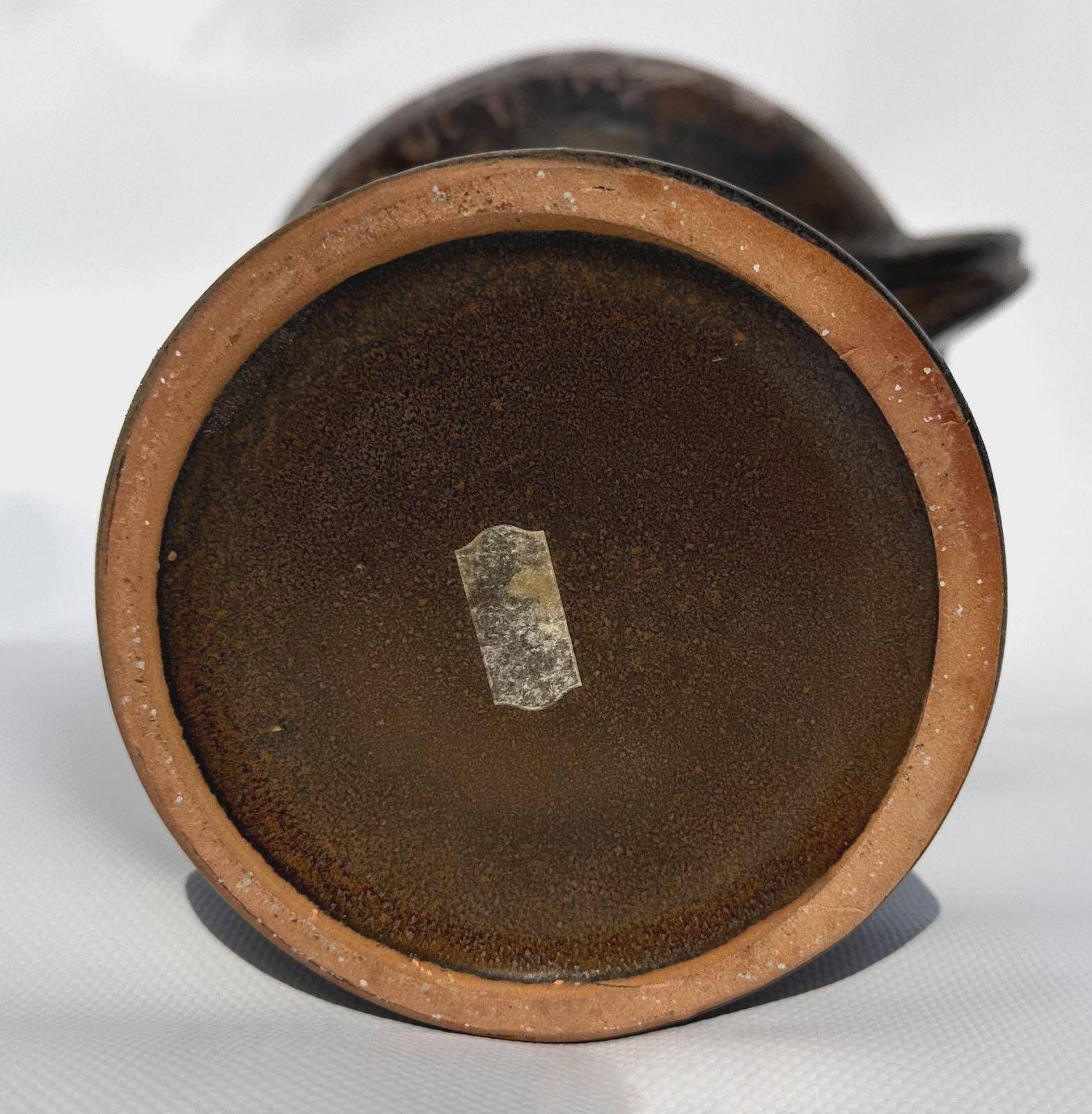 Fritz van Daalen studio pottery totem vase, 1960s-70s