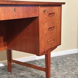 Danish teak freestanding desk