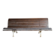 Garden bench with cast iron legs, Art Nouveau style.