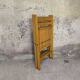 Pair of vintage folding wooden chairs