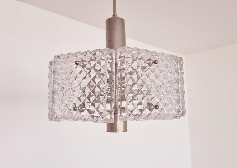 Chandelier du milieu du siècle dans le style de Kalmar, Autriche, années 1960.