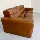 Ancien canapé en cuir camel 3 places design De Sede DS-40 vintage an70