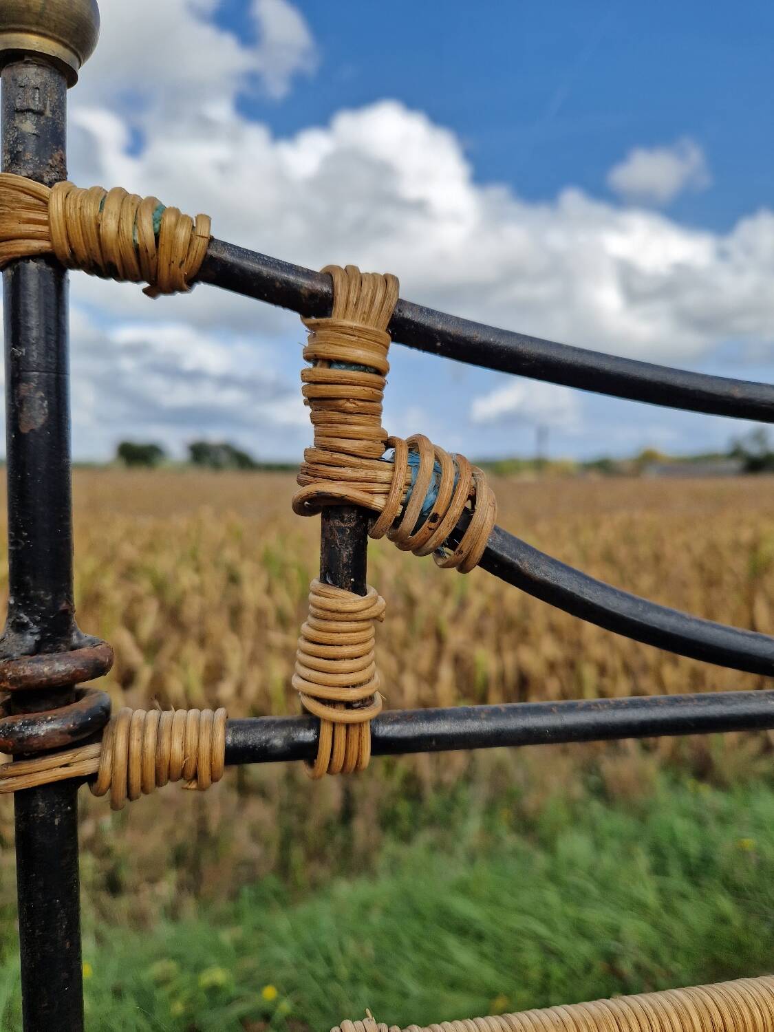 Vintage wrought iron screen
