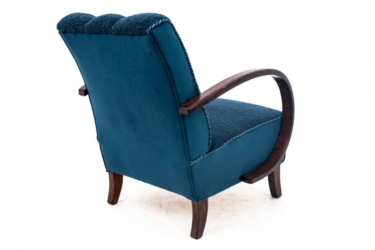 Two H-227 armchairs from the 1930s, designed by J. Halabala, Art Deco style, Czechoslovakia