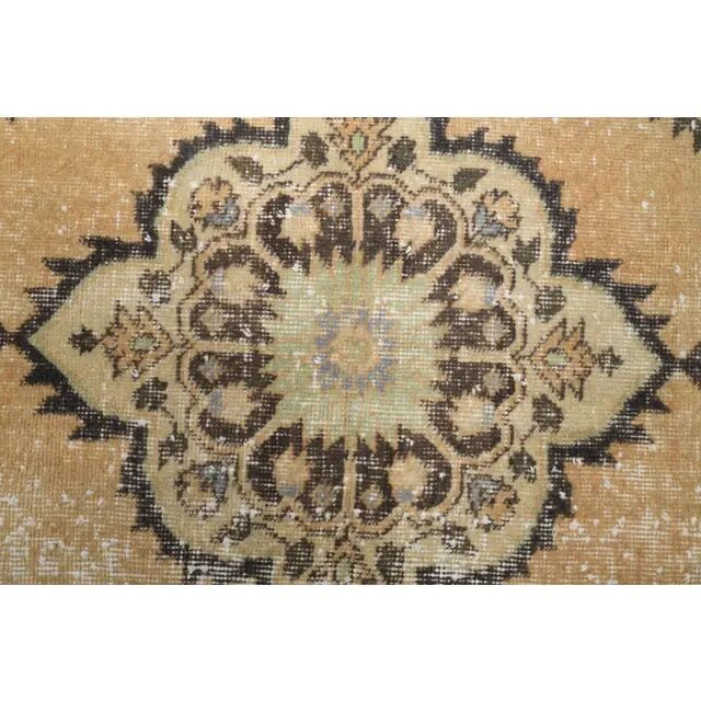 Vintage Turkish hand-knotted runner 128x382