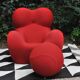 B&B Italia UP5 armchair and footrest UP6 Gaetano Pesce