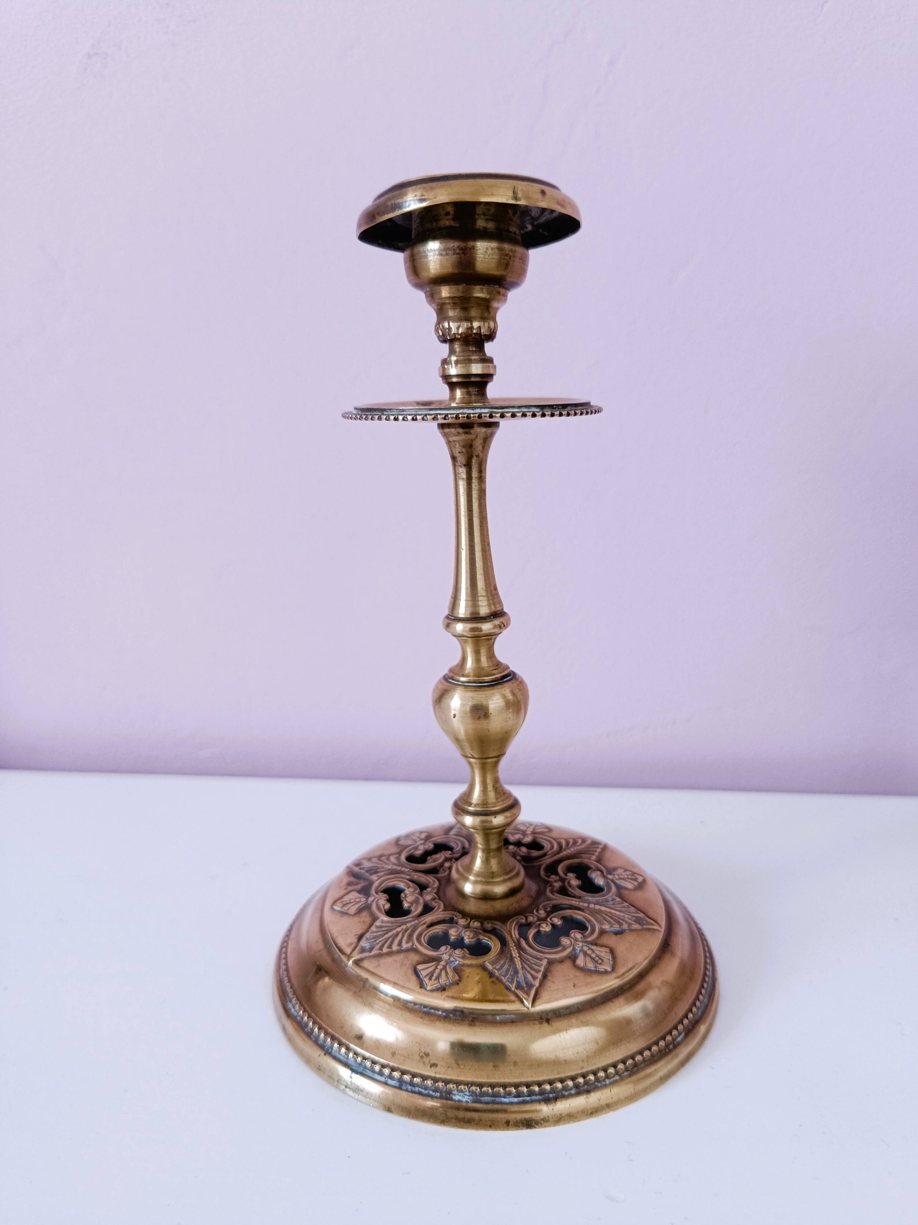Pair of Empire style candlesticks
