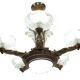 Lustre art déco ezan 6 feux