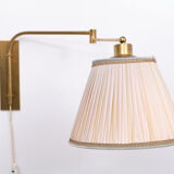 Brass harmonica scissor wall lamp 1960s holland