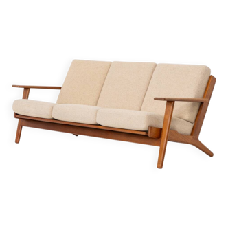Canapé 3 places GE-290 en chêne par Hans J. Wegner pour Getama