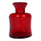Collection of five rare red vases by Erik Hoglund, Sweden, 1960s.