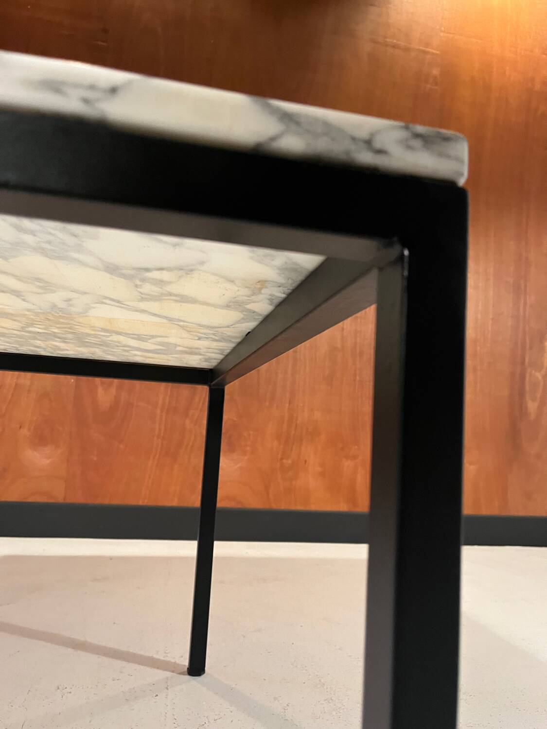 Vintage 1970s Calacatta marble coffee table