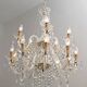 Maria Theresa Mid-Century Modern Italian 15-Light Crystal Chandelier, 1950s