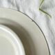 Vintage pedestal dish Blue iron earth Salins model Arbois Ennege