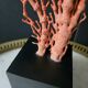 Gorgone Rouge XXL Wooden Base. H: 47 cm | Decorative Object l PlaceOdd