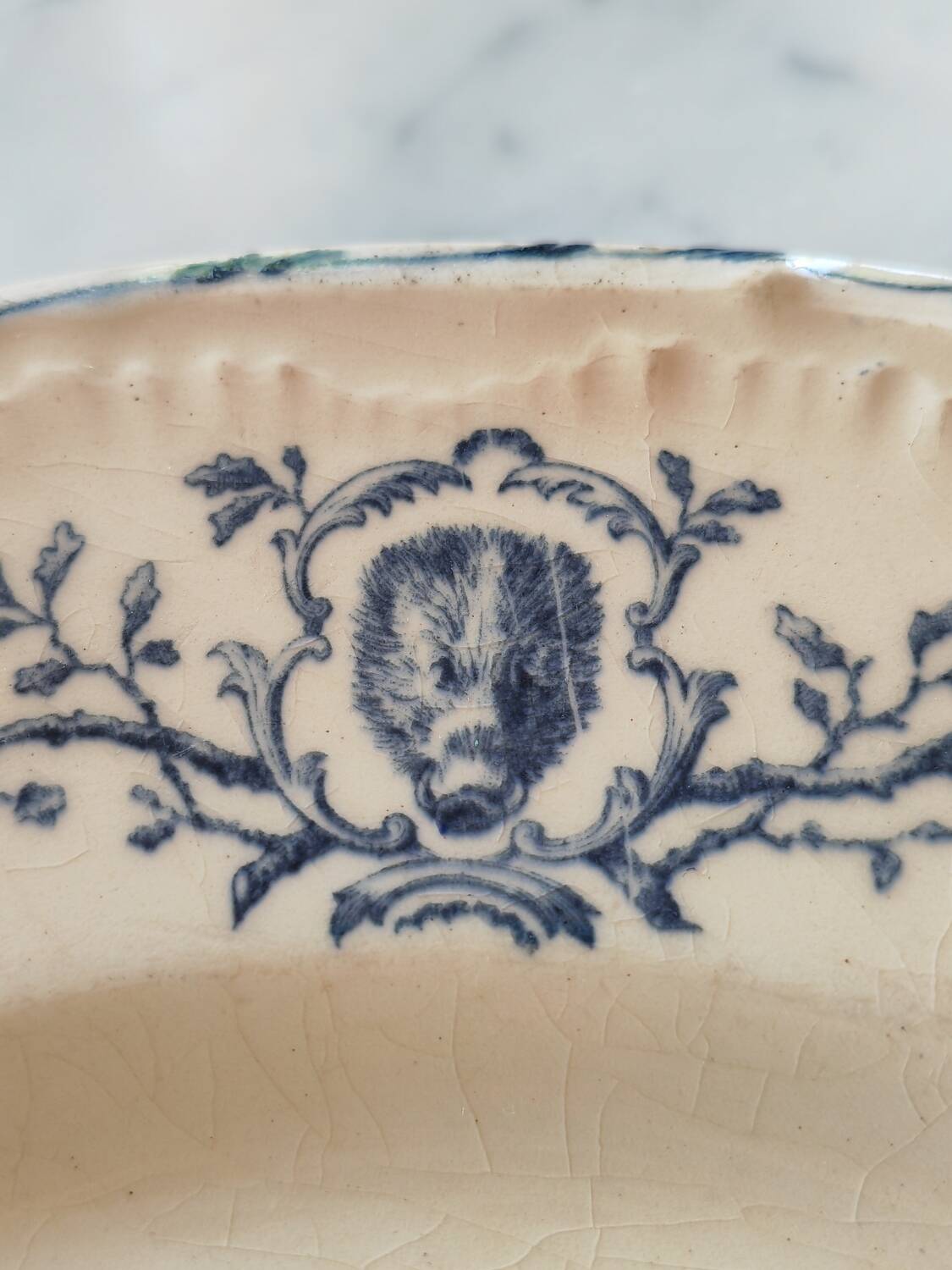 Gien plate, 19th century