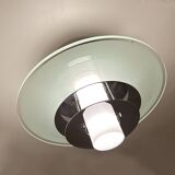 Vintage Glass Chrome Light