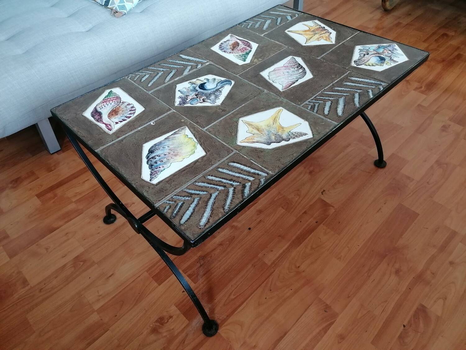 Vallauris coffee table, 1960. Mme Roux decor