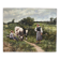 The well-kept cows, landscape, oil on canvas signed.