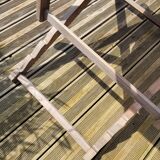 Pair of Roland Vlaemynck bayadere canvas loafers