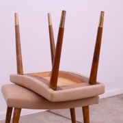 Pair of Scandinavian style stools by Vyčítal and Sedláček, Czechoslovakia, 1960s