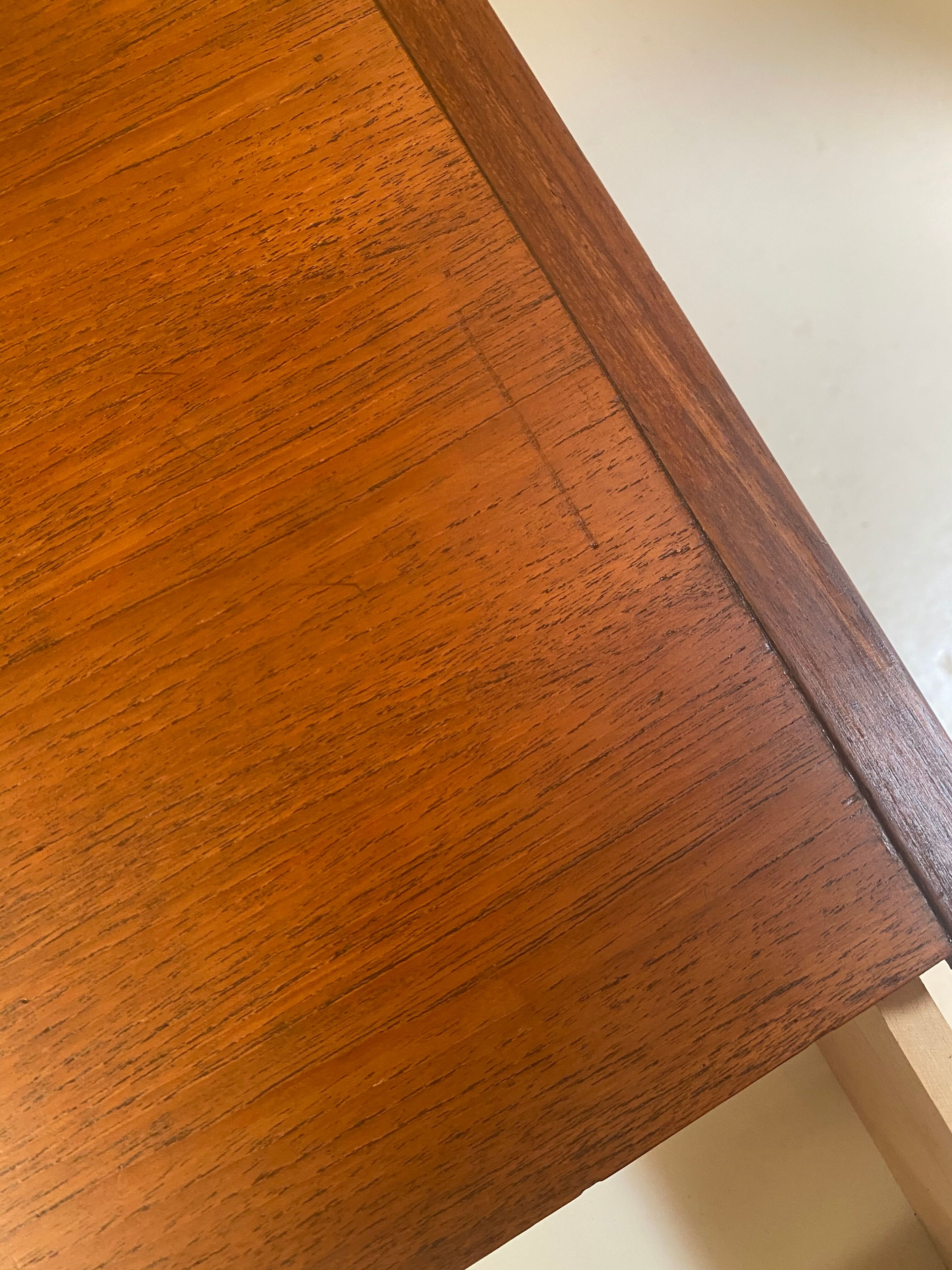 Midcentury Danish teak low chest of drawers