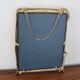 Vintage Art Nouveau Gilded Brass Wall Mirror