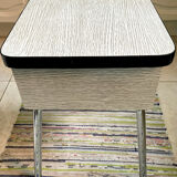 Vintage white formica chest