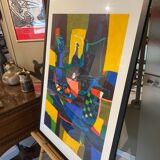 Silkscreen print artist Mourly 1990