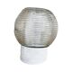 Spherical slanted industrial wall lamp, DZPE, Poland, 1970s.