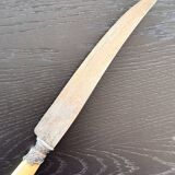 12 Robert Linzeler knives and leg of lamb set for Jules Piault Paris