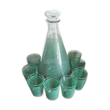 Carafe service and 8 glasses