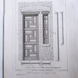 Carpentry board " Entrance door and glazed frame "