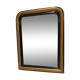 Miroir Louis-Philippe noir et or 55x70cm