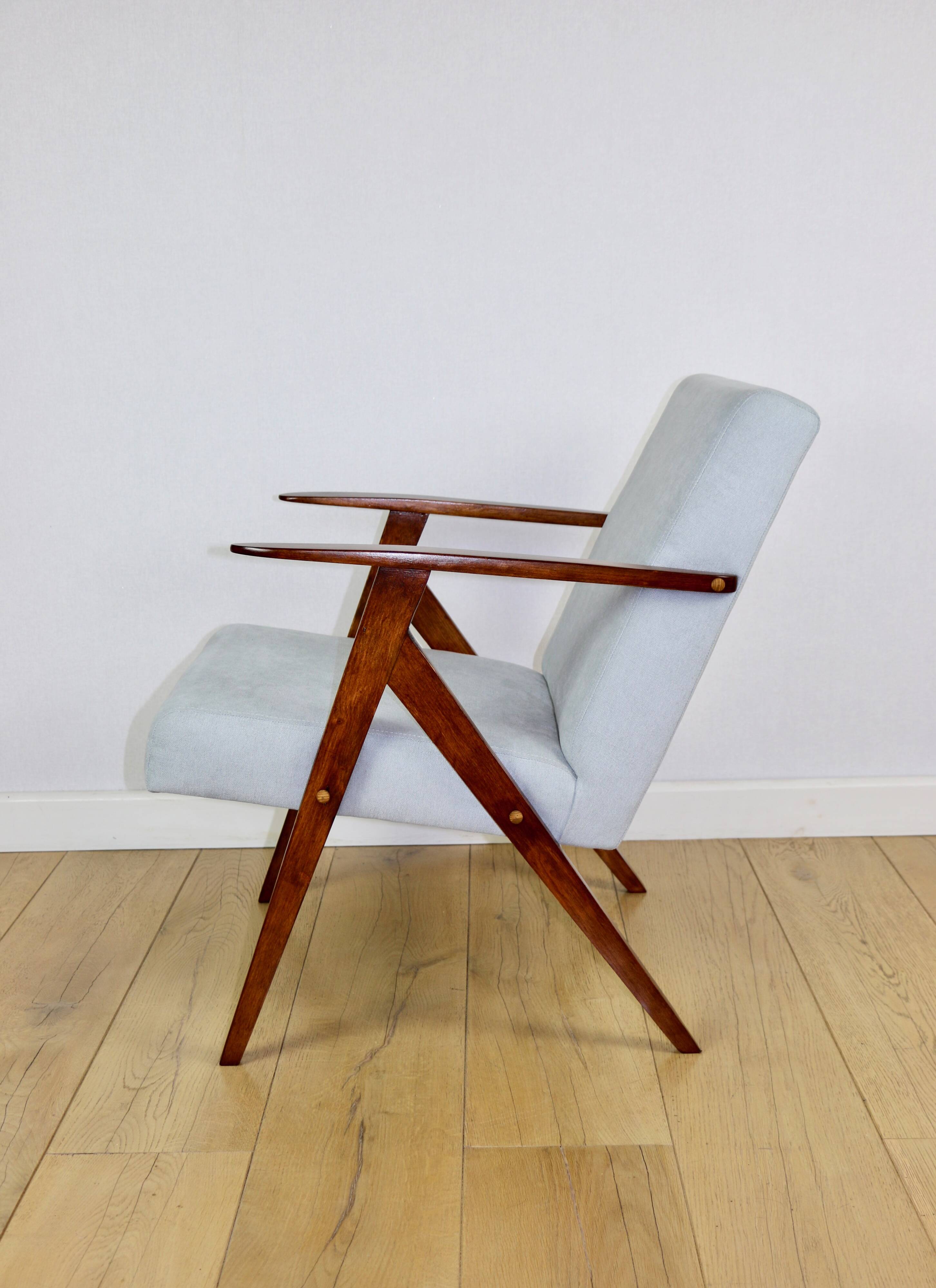 Vintage armchair like VAR blue turquoise - 2 pieces available