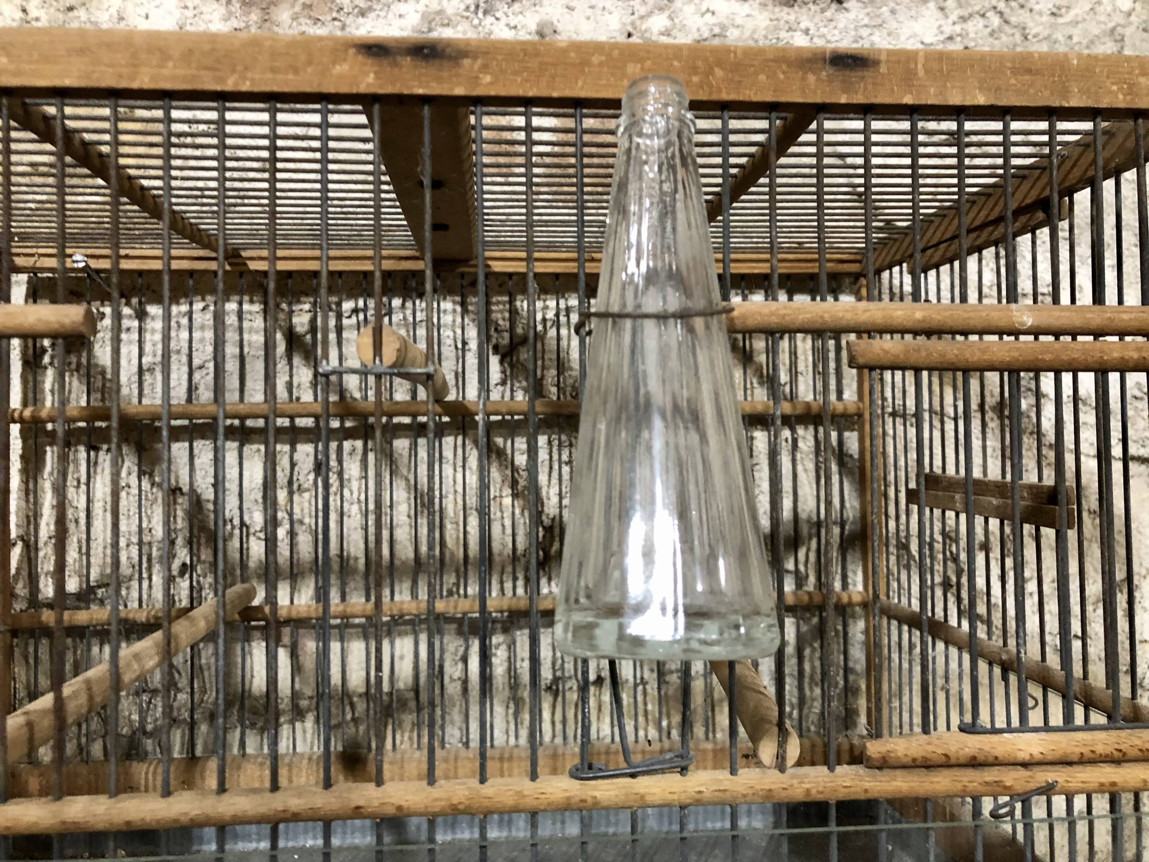 Old wood bird cage