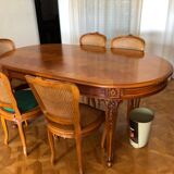 Louis XV style table and chairs set
