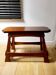 Vintage houten authentiquek zitbankje, 70 cm