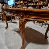 Cherry wood table and chairs set