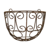 Wrought iron wall planter