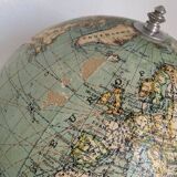 Taride Vintage Aluminum Globe 1940 World Map - 37 cm