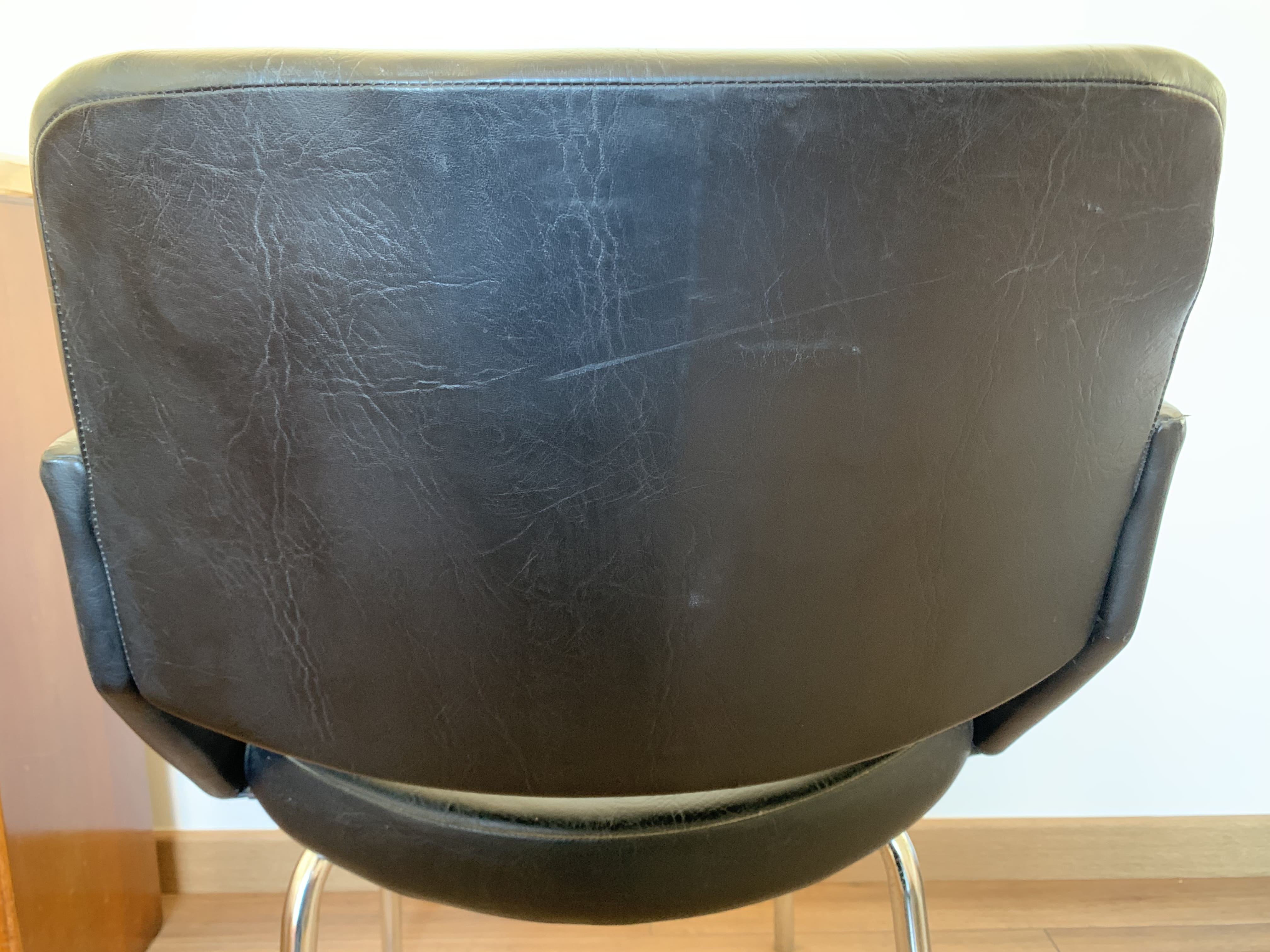 Vintage black armchair