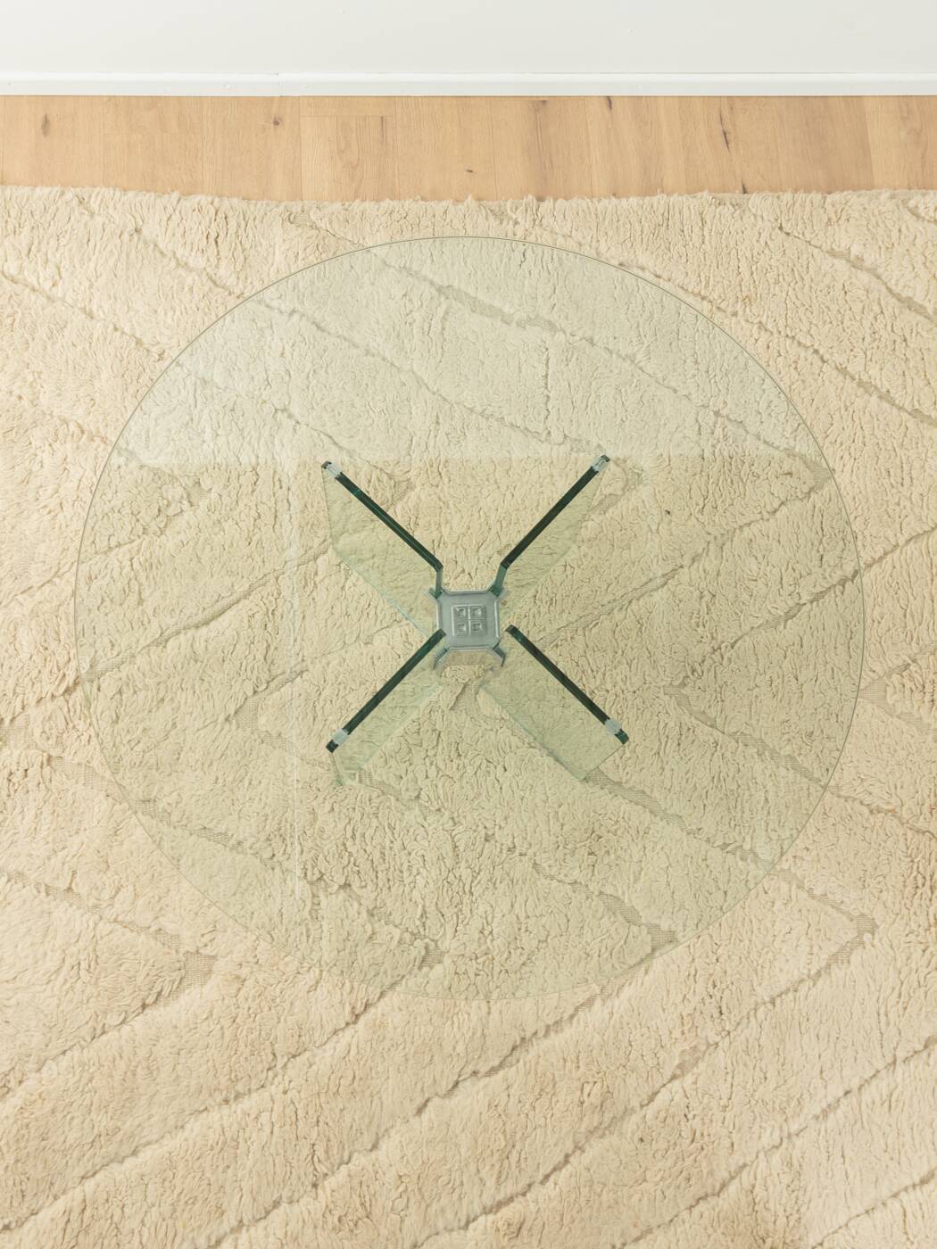 70s Glass Coffee Table by Peter Ghyczy